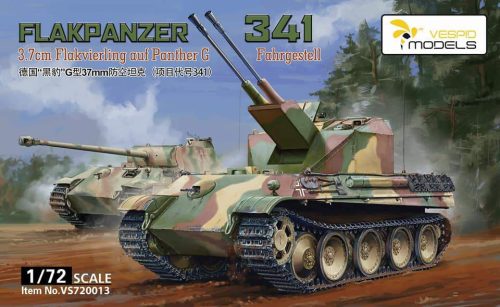 Vespid Models 1:72 “Flakpanzer 341” 3.7cm Flakvierling auf Panther G Fahrgestell
