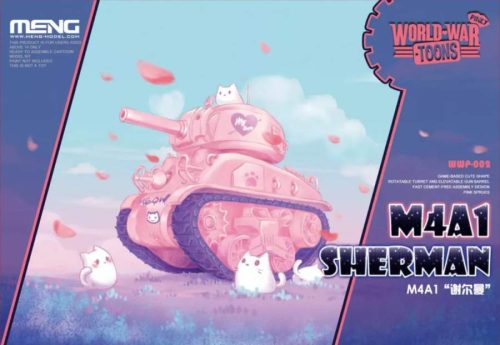 Meng Model M4A1 Sherman (Cartoon Model, Pink Color) 
