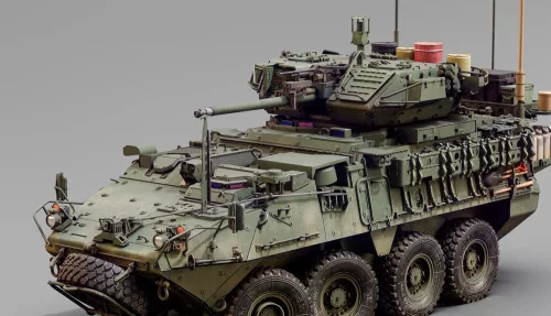 Zimi Model 1:35 Stryker M1296 ICV-Dragoon with ESA MWO Upgrade
