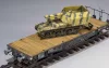 Zimi Model 1:35 15 cm sFH 13/1 (Sf)auf Gw Lrs.(f )Sd.Kfz.135/1 with German 50 Ton Type SSy45 Flatcar Schwerer Platformwagen [3 in 1]