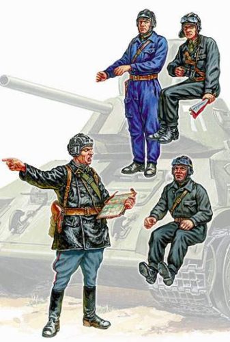 Zvezda 1:35 Soviet Tank Crew 3504 figura makett