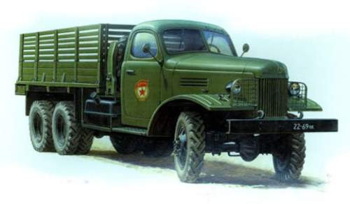 Zvezda 1:35 ZIS-151 Soviet Truck 6x6 3541 harcjármű makett
