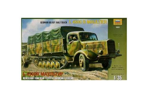 Zvezda 1:35 Maultier 4,5t Truck 3603 harcjármű makett