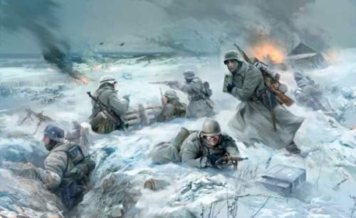 Zvezda 1:35 German Infantry Winter 1941/42 3627 figura makett