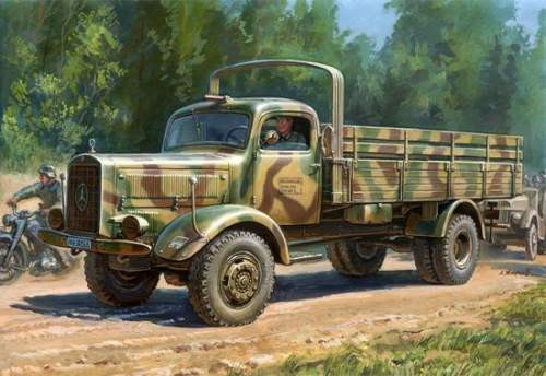 Zvezda 1:35 WWII German Heavy 4WD Cargo Truck L 4500A Schwerer LKW 4,5t