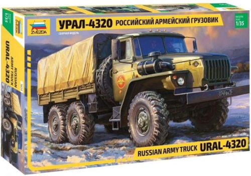 Zvezda 1:35 Ural 4320 Truck teherautó makett