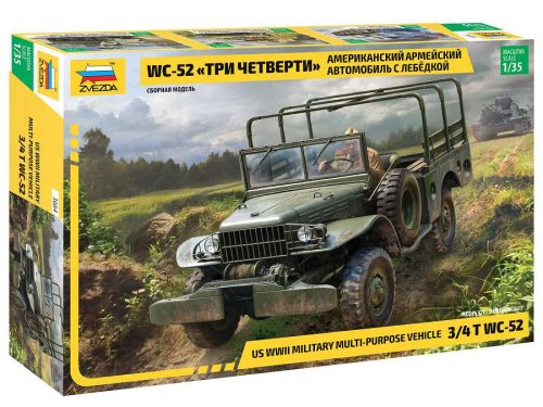 Zvezda ZVE3664 1:35 American army vehicle WC-52 Three-quarters with winch
