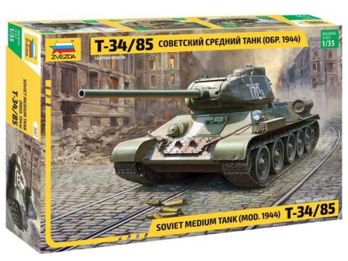 Zvezda 1:35 Soviet T-34/85 harcjármű makett