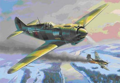 Zvezda 1:48 La-5 Soviet Fighter 4803 repülő makett