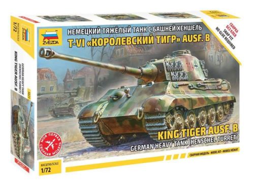 Zvezda 1:72 King tiger Henschel turret (Sd.Kfz.182)