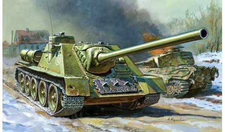 Zvezda 1:72 Soviet Self-propelled Gun SU-100