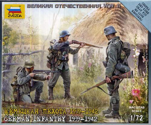 Zvezda 1:72 German Infantry  1939-1942 ( Military small sets) 6105