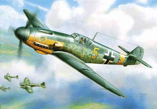 Zvezda 1:144 Messerschmitt BF-109 F-2 6116 repülő makett