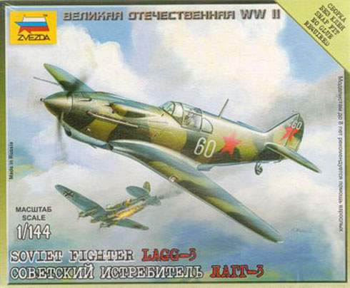 Zvezda 1:144 Soviet Fighter La GG-3 6118 repülő makett