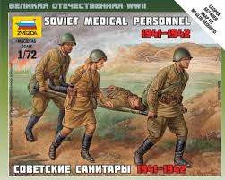 Zvezda 1:72 Soviet Medical Personnel 41-42 ( Military small sets) 6152