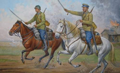 Zvezda 1:72 Soviet Cavalry (Military small set) 6161 figura makett