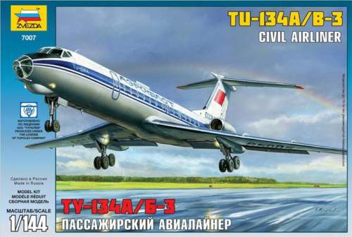 Zvezda 1:144 Tupolev Tu-134B repülő makett