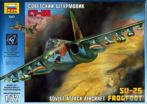Zvezda 1:72 Soviet Attack Aircraft SU-25 Frogfoot