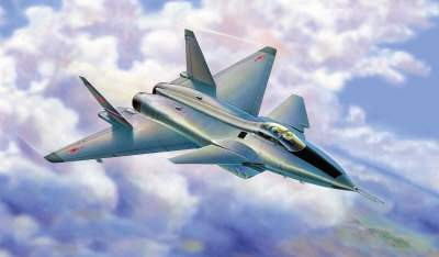 Zvezda 1:72 Mig 1.44 Russian Multirole Fighter 7252 repülő makett