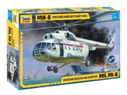 Zvezda 1:72 MIL Mi-8 rescue helicopter