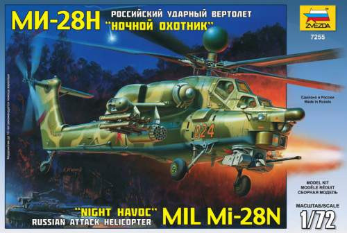 Zvezda 1:72 MIL Mi-28N 'Night Havoc' 7255 helikopter makett