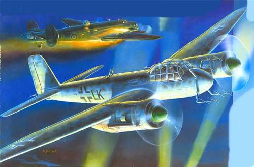 Zvezda 1:72 Junkers Ju-88G6 German bomber 7269 repülő makett