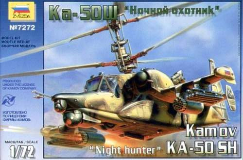 Zvezda 1:72 Kamov Ka-50 SH 'Night Hunter' 7272 helikopter makett