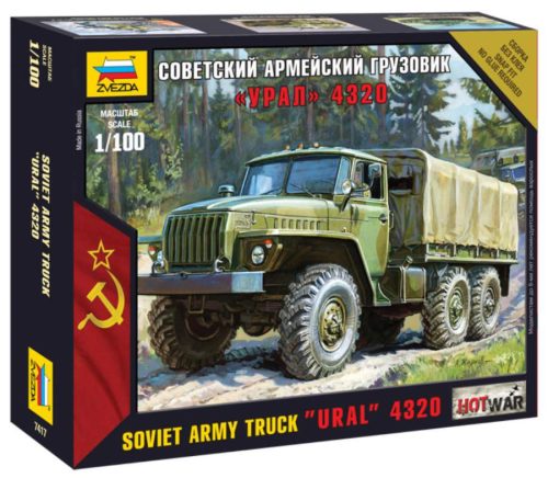 Zvezda 1:100 Soviet Army Truck 'Ural' 4320
