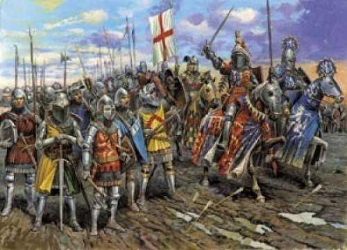 Zvezda 1:72 English Knights (of the 100 years war) 8044 figura makett