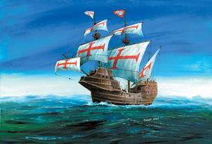 Zvezda 1:100 Conquistadors ship XVI. sz. 9008 vitorlás hajó makett