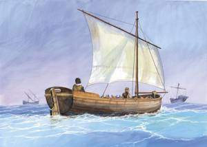 Zvezda 1:72 Medieval Life Boat