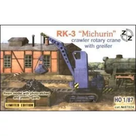   ZZ Modell 1:87 RK-3 Michurin crawler rotary crane with greifer